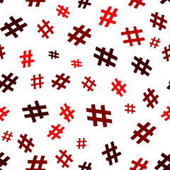 Obraz premium Hashtag icon seamless pattern. Hashtag random seamless pattern