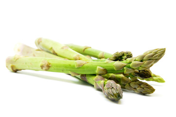 Delicious isolated asparagus