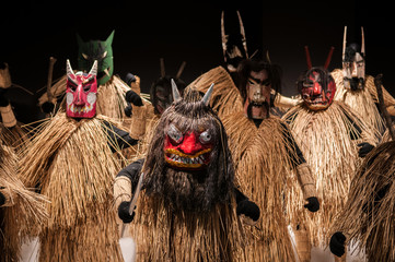 Namahage mask, Japanese traditional giant mask, Akita, Tohoku. Japan - 179982406