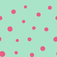 Seamless pattern. Multi-colored circles. Vector repeating texture.
