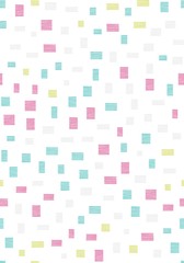 Repeating pattern with small squares with stripes on a white background. Seamless vector pattern. Hand drawn image.