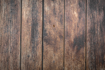 Wood table floor with natural pattern texture. Empty template  wood board can be used as background.