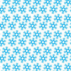 Vector seamless pattern with snowflakes. Winter background.