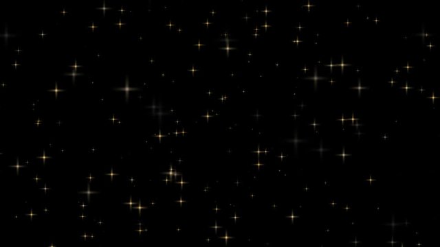 The gold stars luxury motion graphic footage .