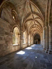 Fototapeta na wymiar The interior of cloister of Cathedral (Se) of Evora. Portugal