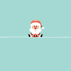 Sitting Santa Retro