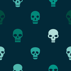 Seamless pattern with skulls for your design
