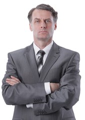 closeup portrait of handsome businessman.