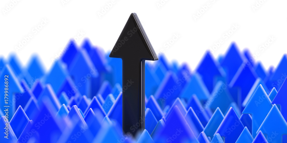 Poster arrows up. image with clipping path