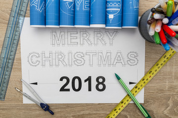 Merry Christmas 2018 blueprint