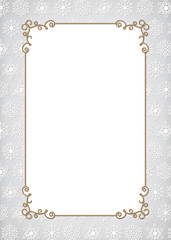 Christmas Gold Frame