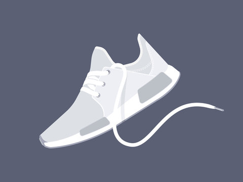 Sneakers. Sport shoes. Shoes for running. Vector illustration