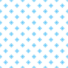 Winter snowflake seamless background. vector illustration pattern.