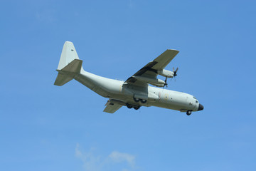 Big military Airplane transportation landing