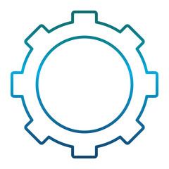 gear wheel icon over white background vector illustration