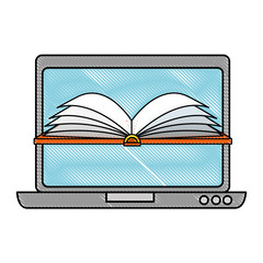 laptop computer with ebook