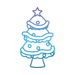 pine tree icon over white background vector illustration