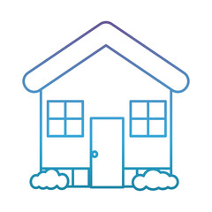 house icon over white background vector illustration