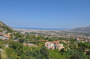 Fototapeta na wymiar Aerial view of Monreale