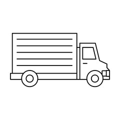 delivery truck isolated icon