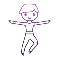 ballet dancer icon over white background vector illustration