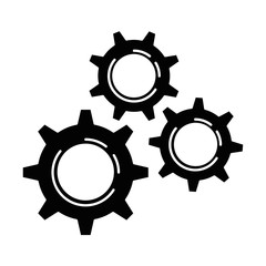 gear machine isolated icon