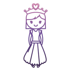 ballerina girl icon over white background vector illustration
