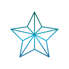 star icon over white background vector illustration