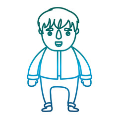 cartoon man icon over white background vector illustration