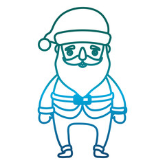 cartoon santa claus icon over white background vector illustration