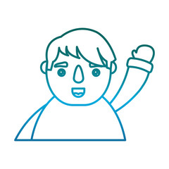 cartoon man icon over white background vector illustration