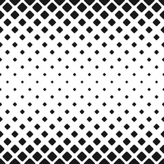 Geometric abstract black and white rounded square pattern background - vector design with diagonal squares