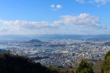 Obraz premium 広島の風景 愛宕神社からの風景