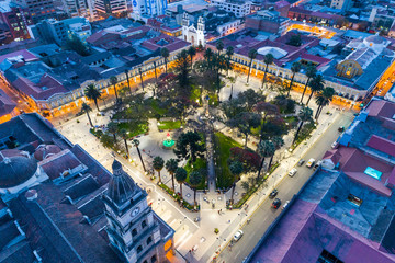 Plaza 14 de Septiembre in Cochabamba, Bolivia