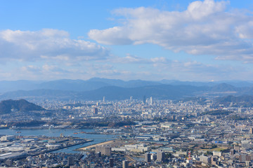 Fototapeta na wymiar 広島の風景　愛宕神社からの風景