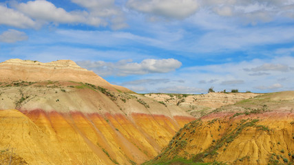 Colorful landscapes of Badlands