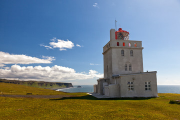 Island Leuchtturm Dyrholay