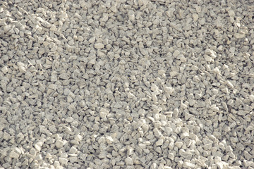 White gravel, texture and background.