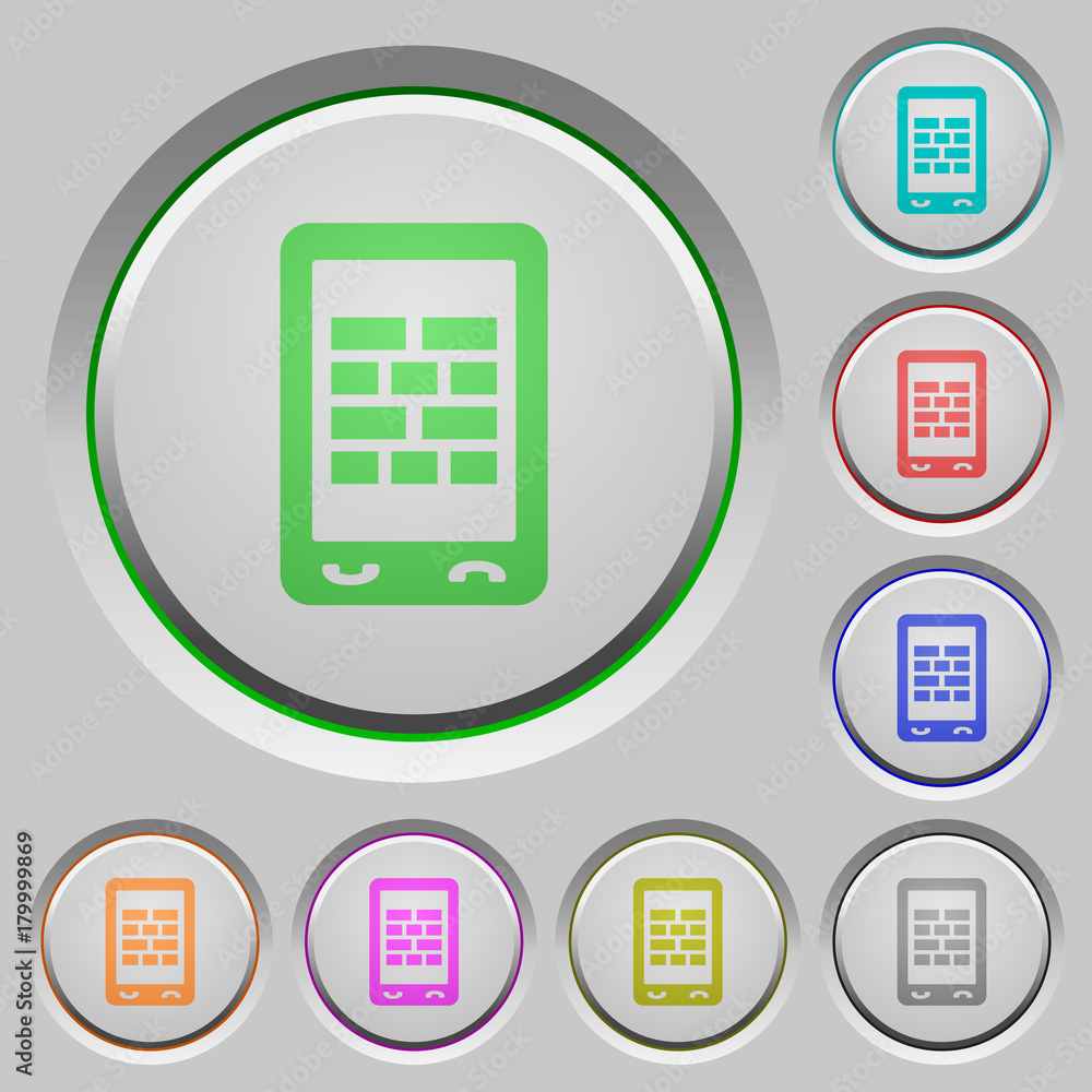 Poster mobile firewall push buttons