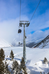 Mountain ski resort Obergurgl Austria