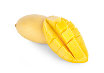 Mango fruits isolated white background