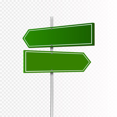 Road sign isolated on transparent background. Vector
