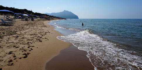 Spiaggia di Sabaudia, italia