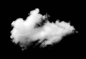 Clouds on black background