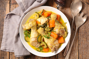 chicken,zucchini and carrot