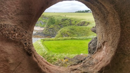 Castle ruin window