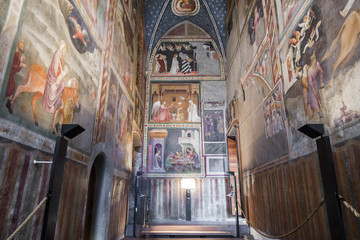 The frescoes of the Chapel of St. John in the Chiesa dei Domenicani, a Dominican church in...