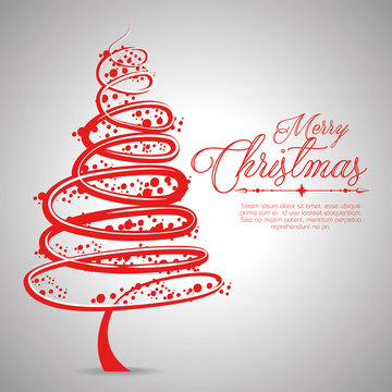 merry christmas greeting card vector illustration graphic design