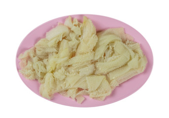  raw tripe on plate
