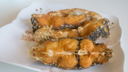 Crispy fish pieces